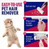 Cat and Dog Hair Remover for Furniture, Couch, Carpet, Clothing and Bedding - Portable, Multi-Surface Fur Removal Tool
