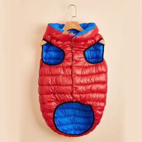 Winter Warm Down Cotton Dog Clothes (Option: Red Sapphire Blue-XXL)