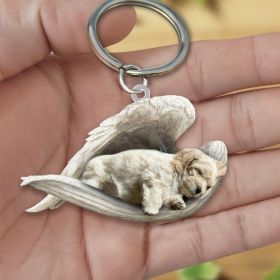 Creative Fashion Cute Dog-shaped Acrylic Keychain (Color: 24style)