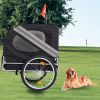 Yellow Outdoor Heavy Duty Foldable Utility Pet Stroller Dog Carriers Bicycle Trailer