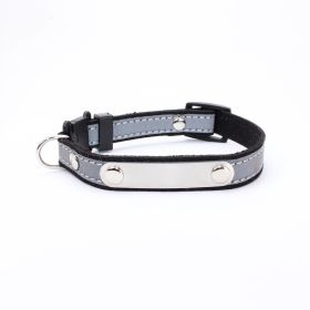 Pet Collar Can Be Worded To Prevent Loss (Color: black)