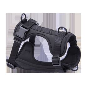 Pet Supplies Breathable Tight Body Dog Traction Vest Explosion-proof (Option: Black-L)